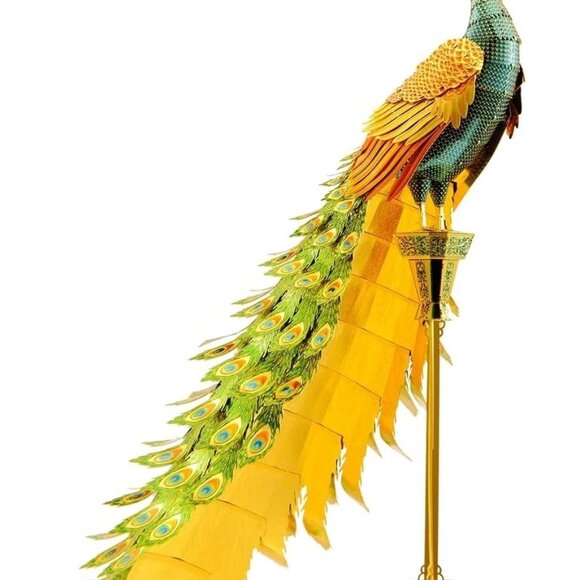 Fascinations Metal Earth Peacock Premium Series Model Kit Steel Model ICX112 - Picture 3 of 6